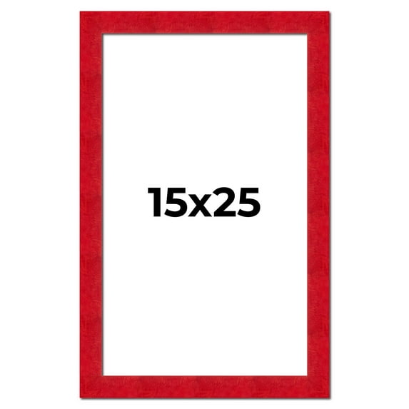 15x25 Frame Red Burl Solid Wood Picture Frame Width 1.75 Inches | Interior Frame Depth 0.5 Inches |