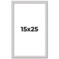 thumbnail image 1 of 15x25 Frame Silver Inner Slope Bevel Picture Frame | 1 Inch Moulding Width | 0.75 Inch Rabbet Depth, 1 of 8