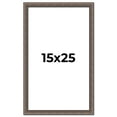 thumbnail image 1 of 15x25 Frame Silver Real Wood Picture Frame Width 1.25 Inches | Interior Frame Depth 0.5 Inches |, 1 of 8