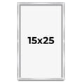 thumbnail image 1 of 15x25 Frame Silver Whitewashed Wood Grain Solid Wood Shadow Box | 0.75 Inch Moulding Width | 0.75, 1 of 8