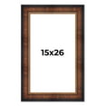 thumbnail image 1 of 15x26 Frame Brown Walnut Gold Ornate Trim Solid Wood Plein Air Picture Frame | 3 Inch Moulding, 1 of 8
