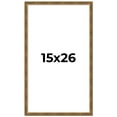 thumbnail image 1 of 15x26 Frame Gold Kingsley Distressed Solid Wood Picture Frame Width 0.75 Inches | Interior Frame, 1 of 8