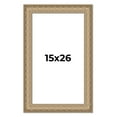 thumbnail image 1 of 15x26 Frame Ornate Silver Beaded Solid Wood Picture Frame Width 2.5 Inches | Interior Depth 1, 1 of 8