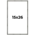 thumbnail image 1 of 15x26 Frame Silver Grey Distressed Solid Wood Picture Frame | 0.75 Inch Moulding Width | Interior, 1 of 8