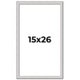 thumbnail image 1 of 15x26 Frame Silver Inner Slope Bevel Picture Frame | 1 Inch Moulding Width | 0.75 Inch Rabbet Depth, 1 of 8