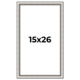 thumbnail image 1 of 15x26 Frame Silver Real Wood Picture Frame Width 1.25 Inches | Interior Frame Depth 0.5 Inches |, 1 of 8