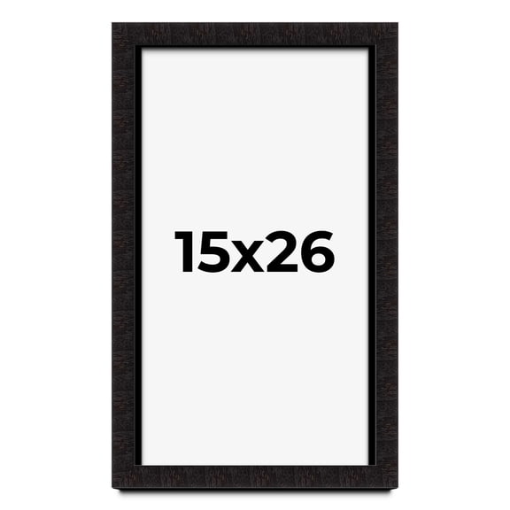 15x26 Shadow Box Black Solid Wood Display Picture Frame | 1 Inch Rabbet Depth | | 1.375 Inch