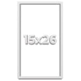 thumbnail image 1 of 15x26 Shadow Box Frame White | 2 Inches Deep Real Wood Contemporary Shadowbox Display Frame | UV, 1 of 8