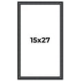 thumbnail image 1 of 15x27 Frame Black Real Wood Picture Frame Width 1.25 inches | Interior Frame Depth 0.5 inches |, 1 of 8