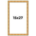 thumbnail image 1 of 15x27 Frame Gold Rustic Solid Wood Picture Frame | 1.25 Inch Wide Moulding | Rustique Gold, 1 of 8