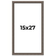 thumbnail image 1 of 15x27 Frame Silver Real Wood Picture Frame Width 1.25 Inches | Interior Frame Depth 0.5 Inches |, 1 of 8