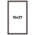 thumbnail image 1 of 15x27 Frame Silver Real Wood Picture Frame Width 1.25 Inches | Interior Frame Depth 0.75 Inches |, 1 of 8