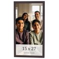 thumbnail image 1 of 15x27 Rustic Brown Real Wood Picture Frame Width 0.75 inches | Interior Frame Depth 0.5 inches |, 1 of 8