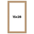 thumbnail image 1 of 15x28 Frame Charleston Honey Brown Solid Wood Picture Frame Width 1.75 Inches | Interior Depth 0.5, 1 of 8