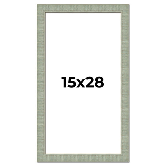 15x28 Frame Green Desert Pear Solid Wood Picture Frame | 1.625 Inch Moulding Width | Interior Frame