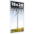 thumbnail image 1 of 15x28 Frame Silver Real Wood Picture Frame Width 0.75 inches | Interior Frame Depth 0.5 inches |, 1 of 8