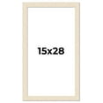 thumbnail image 1 of 15x28 Frame White Real Wood Picture Frame Width 1.5 inches | Interior Frame Depth 0.5 inches | Barn, 1 of 8