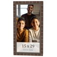 thumbnail image 1 of 15x29 Dark Brown Bamboo Real Wood Picture Frame Width 1.5 inches | Interior Frame Depth 0.5 inches, 1 of 8