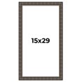thumbnail image 1 of 15x29 Frame Black Bamboo Solid Wood Picture Frame Width 1.5 Inches | Interior Frame Depth 0.5, 1 of 8