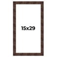 thumbnail image 1 of 15x29 Frame Brown Burl Real Wood Picture Frame Width 1.625 Inches | Interior Frame Depth 0.5 Inches, 1 of 8