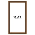thumbnail image 1 of 15x29 Frame Gold Brown Plein Air Vintage Solid Wood Picture Frame | 1.75 Inches Moulding Width |, 1 of 8