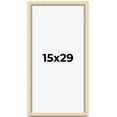 thumbnail image 1 of 15x29 Frame Natural Wood Picture Frame | 0.75 Inch Moulding Width | with UV Acrylic Plexiglass,, 1 of 8