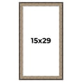 thumbnail image 1 of 15x29 Frame Silver Real Wood Picture Frame Width 1.75 Inches | Interior Frame Depth 0.5 Inches |, 1 of 8