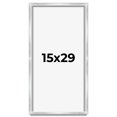 thumbnail image 1 of 15x29 Frame Silver Whitewashed Wood Grain Solid Wood Shadow Box | 0.75 Inch Moulding Width | 0.75, 1 of 8