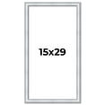 thumbnail image 1 of 15x29 Frame Sterling Silver Solid Wood Picture Frame | 1.25 Inch Moulding Width | 0.75 Inch, 1 of 8