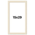 thumbnail image 1 of 15x29 Frame White Real Wood Picture Frame Width 1.5 inches | Interior Frame Depth 0.5 inches | Barn, 1 of 8