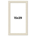 thumbnail image 1 of 15x29 Frame White Real Wood Picture Frame Width 1.75 inches | Interior Frame Depth 0.5 inches |, 1 of 8