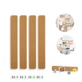 thumbnail image 1 of 15x2x0.24In Board Bar Strips,QZS Portable Brown Bulletin Board for Home Decorations,Include 20 Push Pins,Durable Self Adhesive Cork Bulletin for Home,4 Pack, 1 of 6