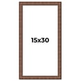 thumbnail image 1 of 15x30 Dark Brown Bamboo Real Wood Picture Frame Width 1.5 inches | Interior Frame Depth 0.5 inches, 1 of 8