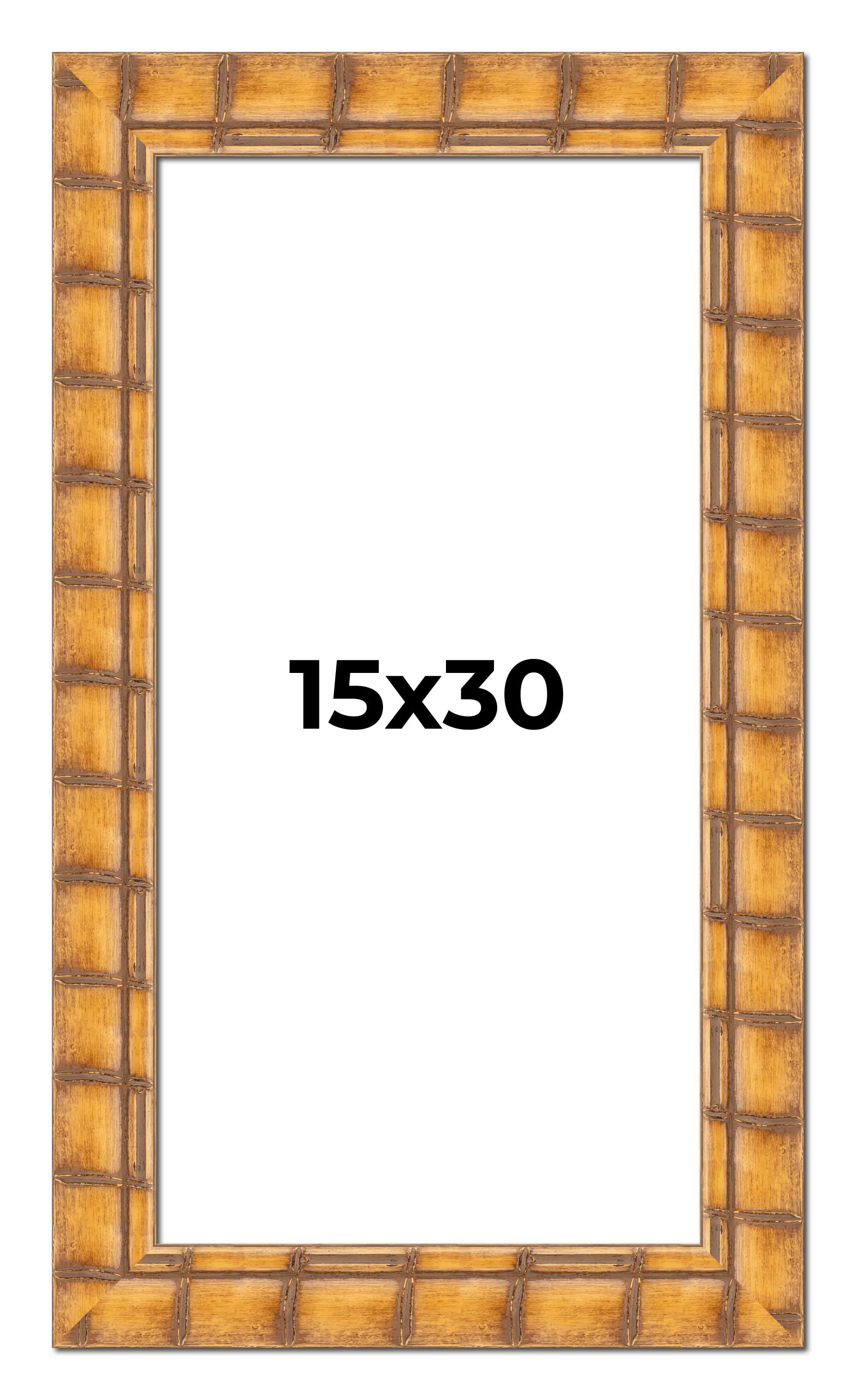 15x30 Frame Beige Real Wood Picture Frame Width 3 inches | Interior ...