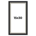 thumbnail image 1 of 15x30 Frame Black Real Wood Picture Frame Width 2.25 Inches | Interior Frame Depth 0.5 Inches |, 1 of 8