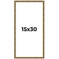 thumbnail image 1 of 15x30 Frame Gold Kingsley Distressed Solid Wood Picture Frame Width 0.75 Inches | Interior Frame, 1 of 8