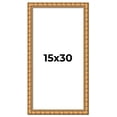 thumbnail image 1 of 15x30 Frame Gold Real Wood Picture Frame Width 1.5 inches | Interior Frame Depth 0.5 inches |, 1 of 8