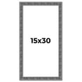 thumbnail image 1 of 15x30 Frame Silver Black Rustic Sonoma Solid Wood Picture Frame | 1.5 Inch Moulding Width |, 1 of 8