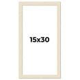 thumbnail image 1 of 15x30 Frame White Real Wood Picture Frame Width 1.5 inches | Interior Frame Depth 0.5 inches | Barn, 1 of 8