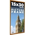 thumbnail image 1 of 15x30 Honey Brown Real Wood Picture Frame Width 0.75 inches | Interior Frame Depth 0.5 inches |, 1 of 8