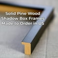 thumbnail image 1 of 15x30 Shadow Box 1.5" Depth Black Picture Frame - UV Acrylic, Backing, Hanging Hardware, 1 of 4