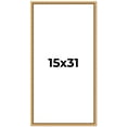 thumbnail image 1 of 15x31 Frame Beaded Gold Solid Wood Picture Frame | 0.75 Inches Moulding Width | Liscio Oro, 1 of 8