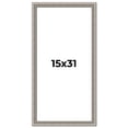 thumbnail image 1 of 15x31 Frame Grey Real Wood Picture Frame Width 1.25 inches | Interior Frame Depth 0.5 inches | Hans, 1 of 8