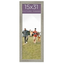 15x31 Frame Grey Real Wood Picture Frame Width 1.5 Inches | Interior Frame Depth 0.5 Inches | Barn