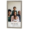 thumbnail image 1 of 15x31 Frame Grey Solid Wood Picture Frame Width 1 Inches | Interior Frame Depth 0.5 Inches |, 1 of 8