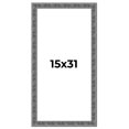 thumbnail image 1 of 15x31 Frame Silver Black Rustic Sonoma Solid Wood Picture Frame | 1.5 Inch Moulding Width |, 1 of 8
