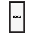 thumbnail image 1 of 15x31 Shadow Box Black Solid Wood Display Picture Frame | 1 Inch Rabbet Depth | | 1.375 Inch, 1 of 4