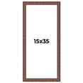 thumbnail image 1 of 15x35 Dark Brown Bamboo Real Wood Picture Frame Width 1.5 inches | Interior Frame Depth 0.5 inches, 1 of 8