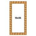 thumbnail image 1 of 15x35 Frame Beige Real Wood Picture Frame Width 3 inches | Interior Frame Depth 0.5 inches |, 1 of 8