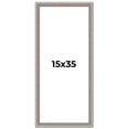 thumbnail image 1 of 15x35 Frame Grey Real Wood Picture Frame Width 1.25 inches | Interior Frame Depth 0.5 inches | Hans, 1 of 8